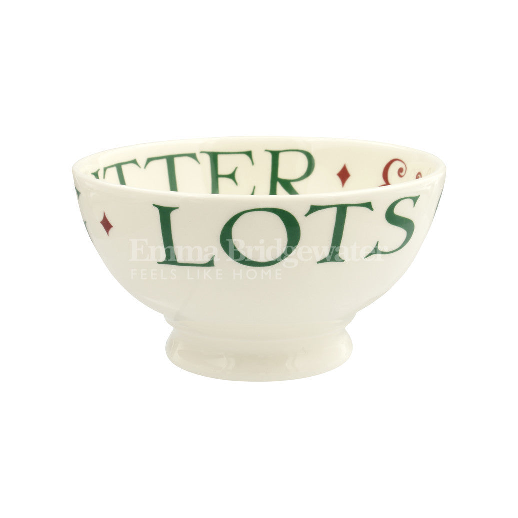Emma Bridgewater Christmas Toast French bowl. Handmade in England.