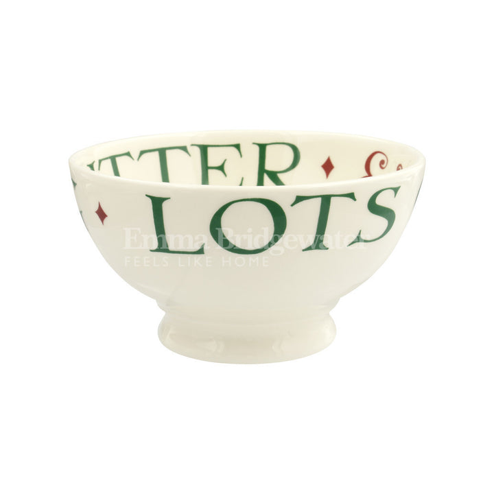 Emma Bridgewater Christmas Toast French bowl. Handmade in England.