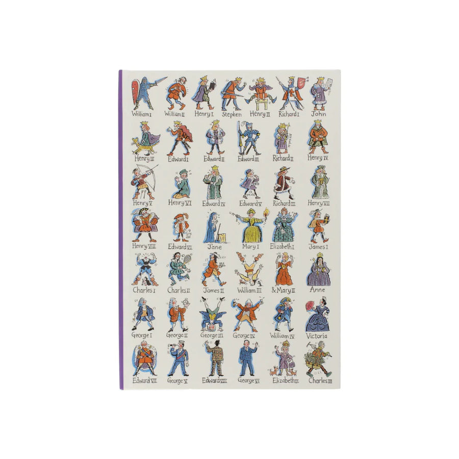 Kings & Queen's of England A5 Notebook by Picturemaps