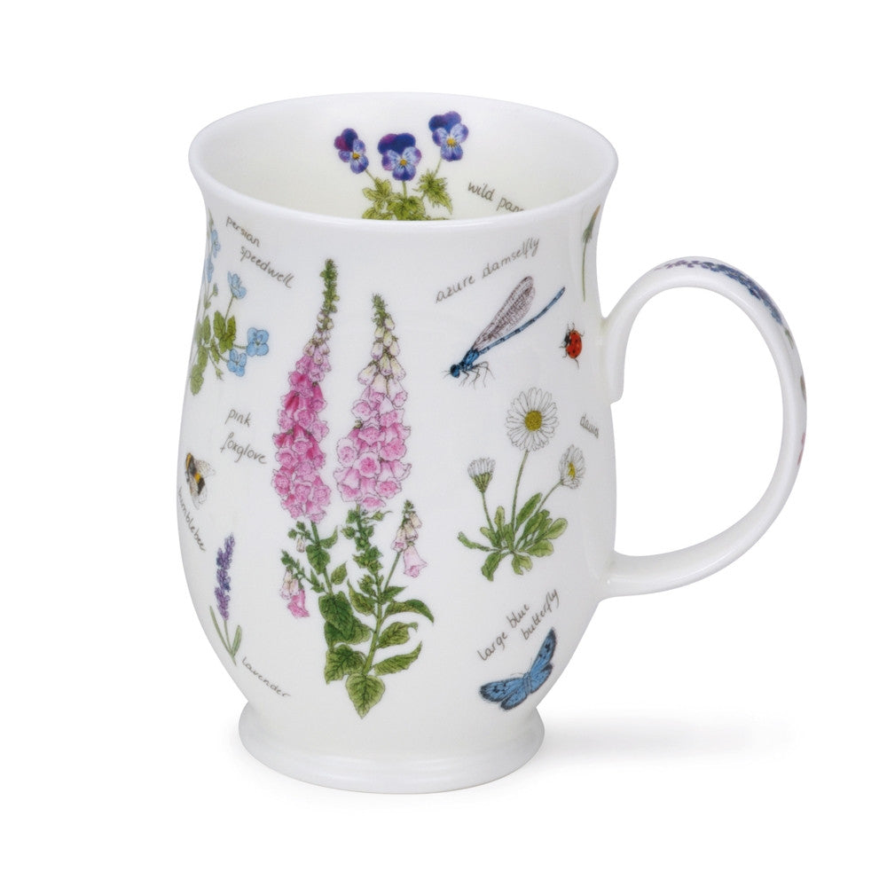  Dunoon Suffolk Nature Notebook Mug - Foxglove. Handmade in England.