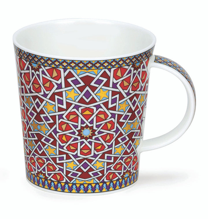 Dunoon Lomond Zahra Star bone china mug.