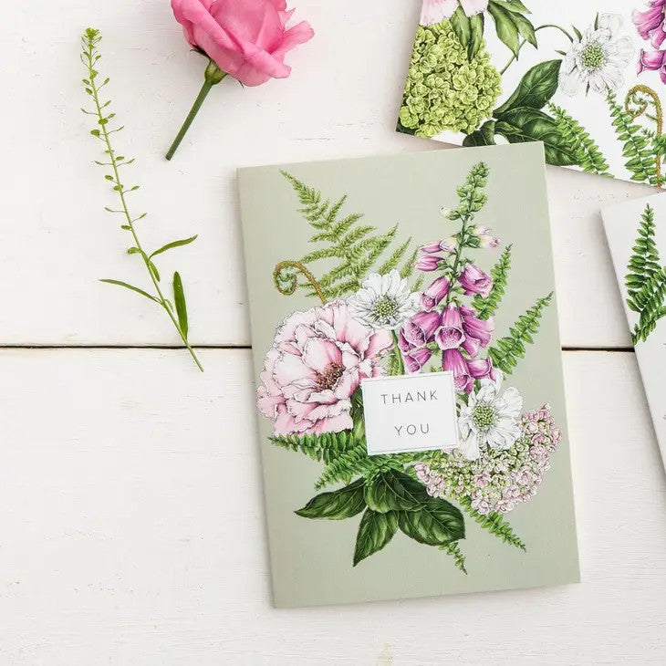 Summer Garden - Thank You - Card