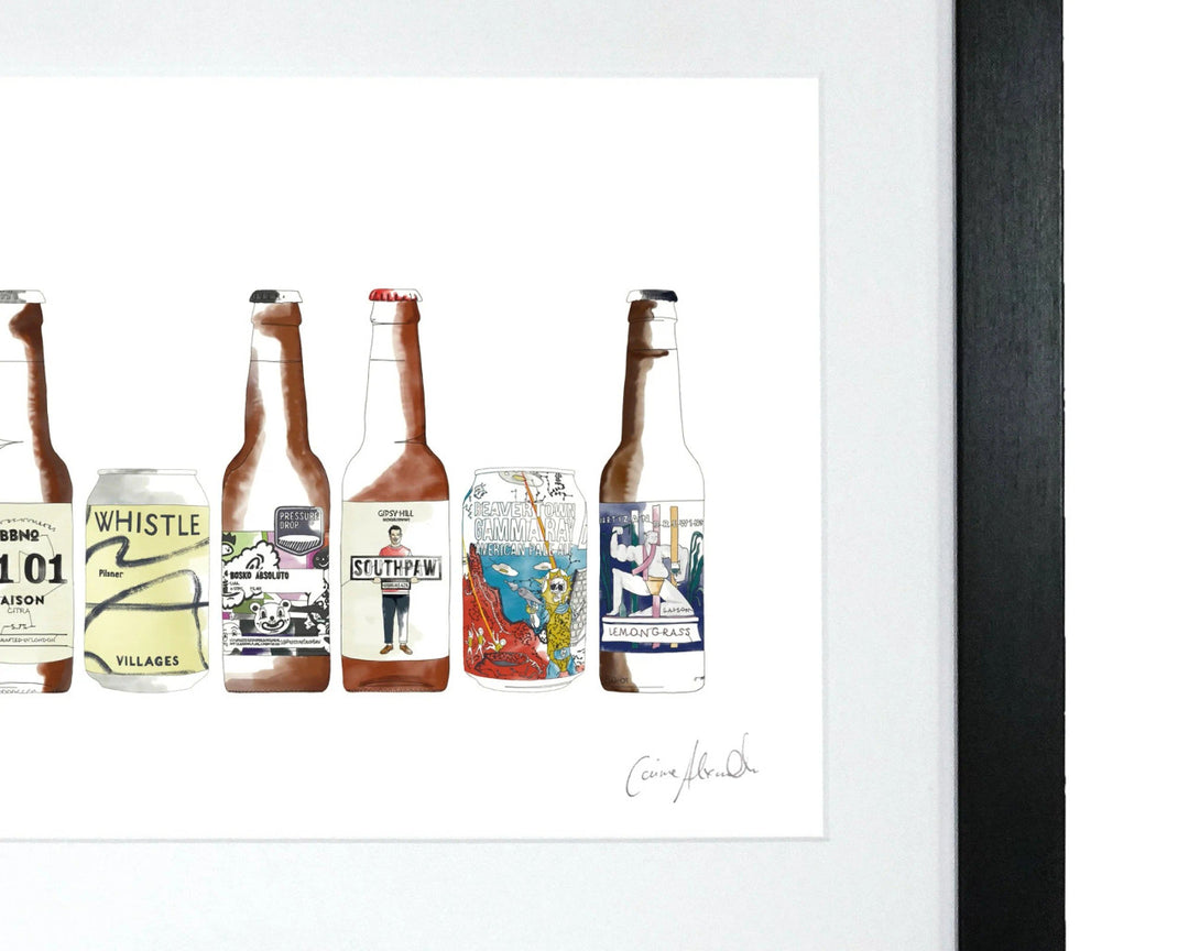 Craft Beer Print by Corinne Alexander