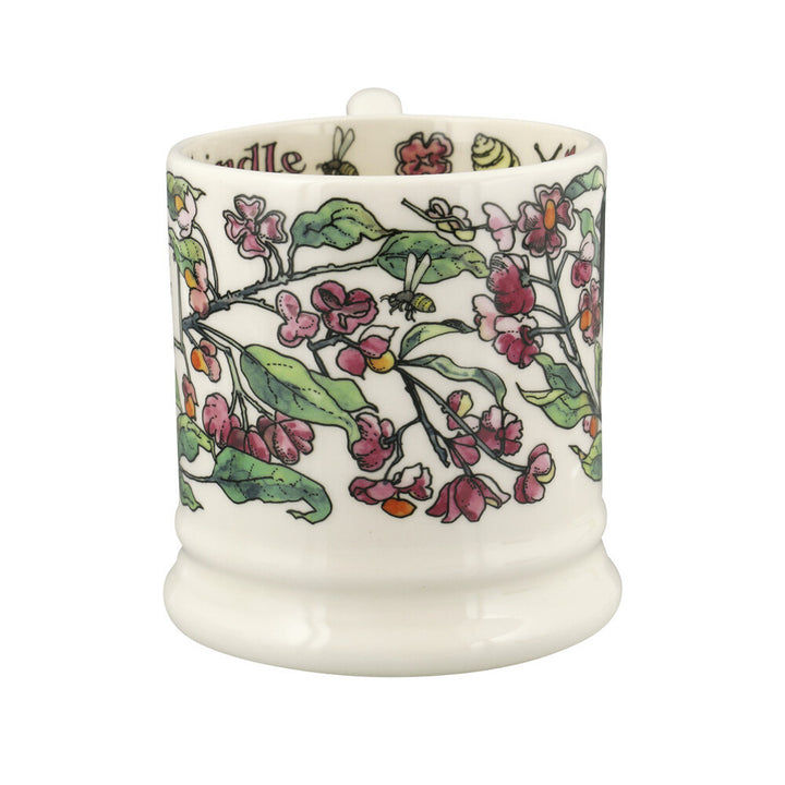 Emma Bridgewater Birds In The Hedgerow Spindle & House Sparrow Half Pint Mug. 