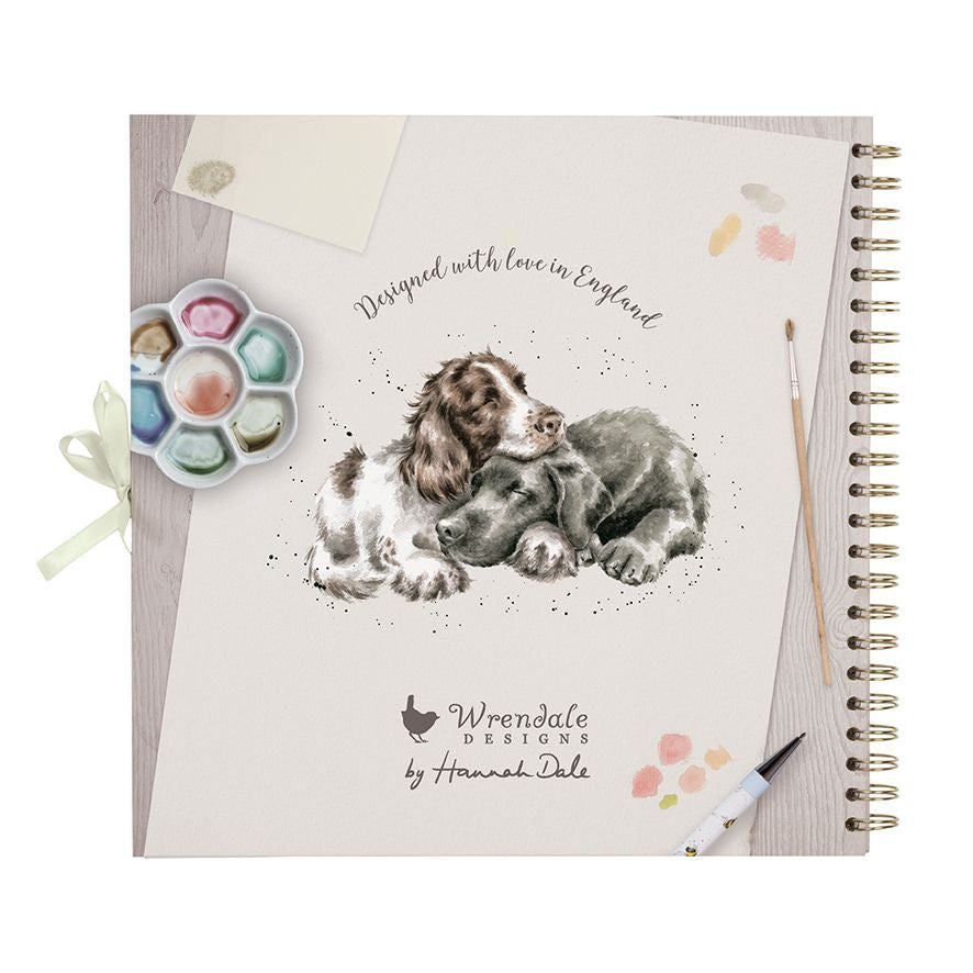 'Blooming with Love' Spaniel Scrapbook Album by Wrendale Designs