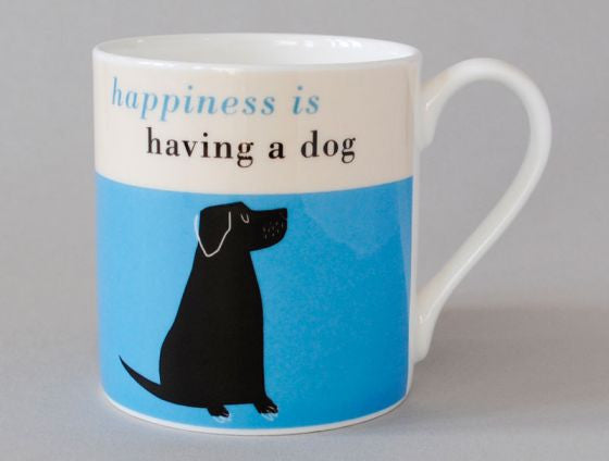 Repeat Repeat's Black Lab Turquoise Mug
