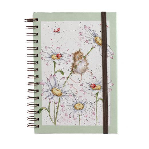 'Oops a Daisy'  Mouse Spiral Bound Notebook by Wrendale Designs.