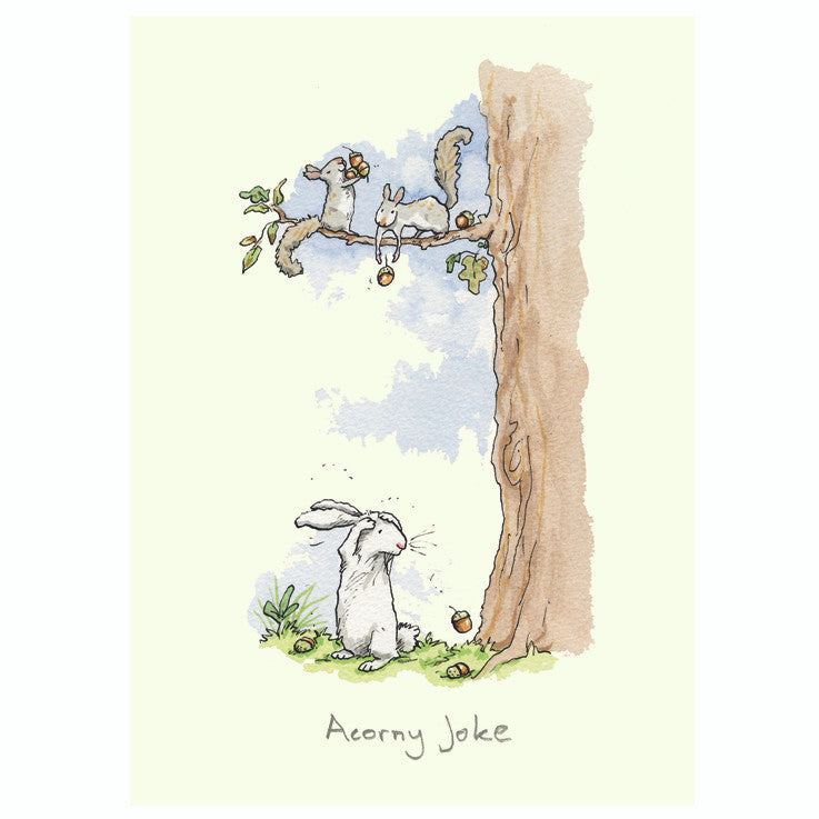 Acorny Joke  Greetings Card by Anita Jeram. 