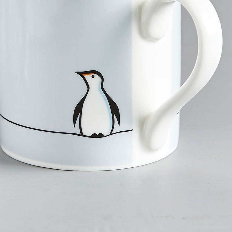 Penguin Bone China Mug by Jin Designs.