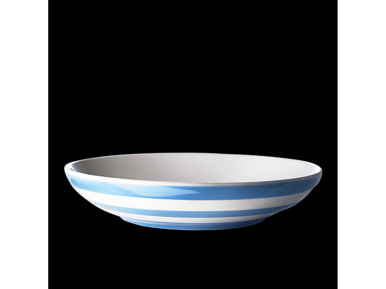 Cornishware Striped Pasta Bowl - blue