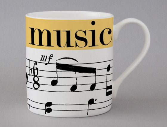 Graphic Music Mug by Repeat Repeat.
