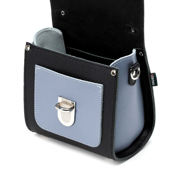 Handmade Leather Sugarcube Mocha Mauve Small Handbag by Zatchels.