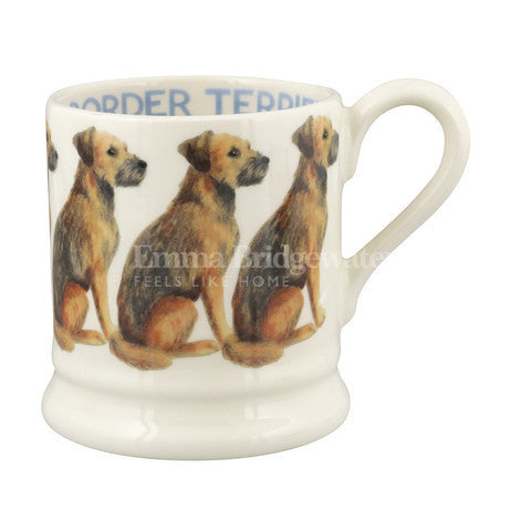 Emma Bridgewater Border Terrier Half Pint Mug. Made in England.