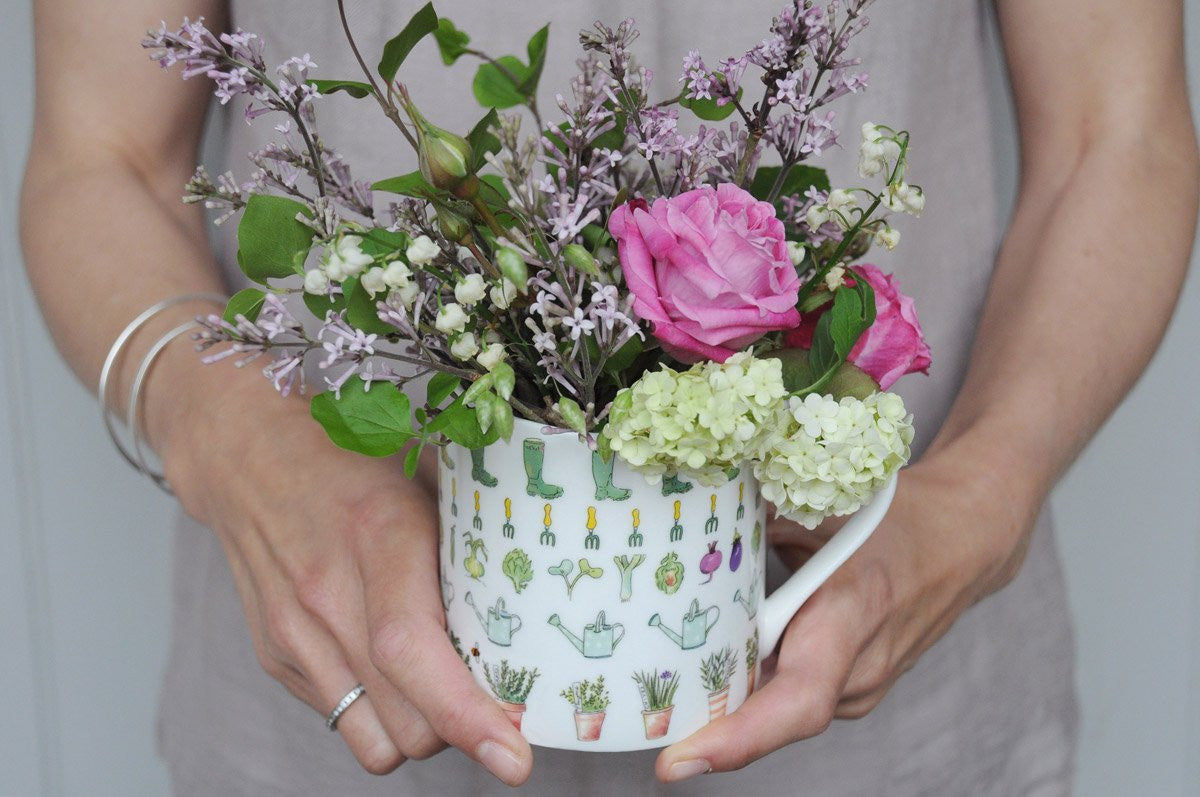 Sophie Allport Green Fingers Mug boxed