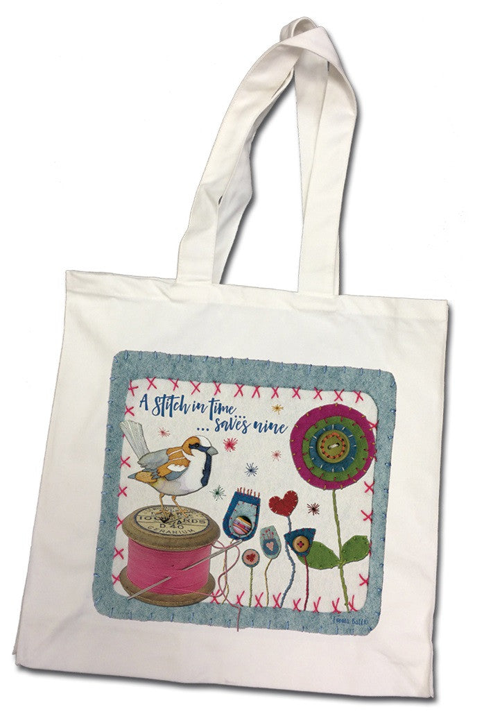 A Stitch in Time 100% cotton Canvas Bag from Emma Ball.