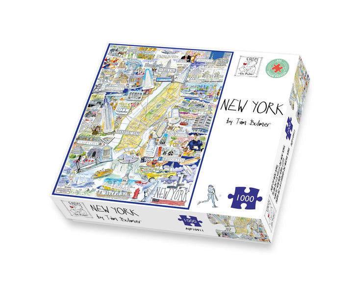 Map of New York 1000 Piece Jigsaw Puzzle.