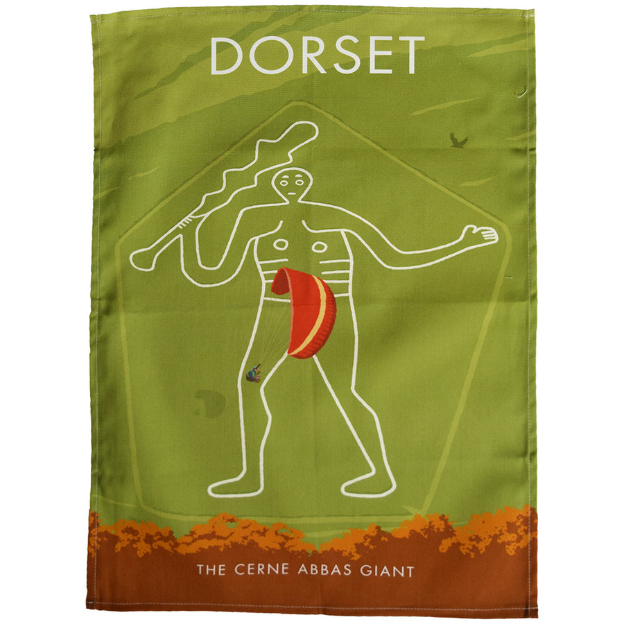 Dorset - The Cerne Abbas Giant Tea Towel by Town Towels.