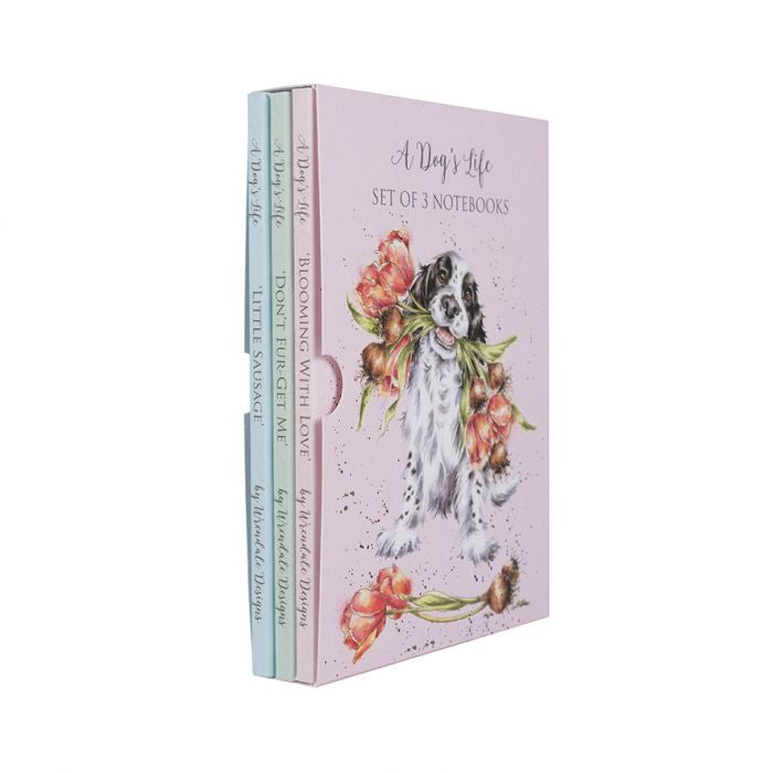 A Dog's Life - Set of 3 Notebooks by Wrendale Designs.