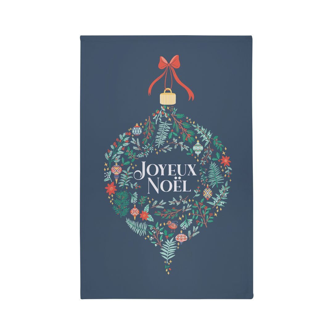 Joyeux Noel Recycled Cotton Tea Towel.