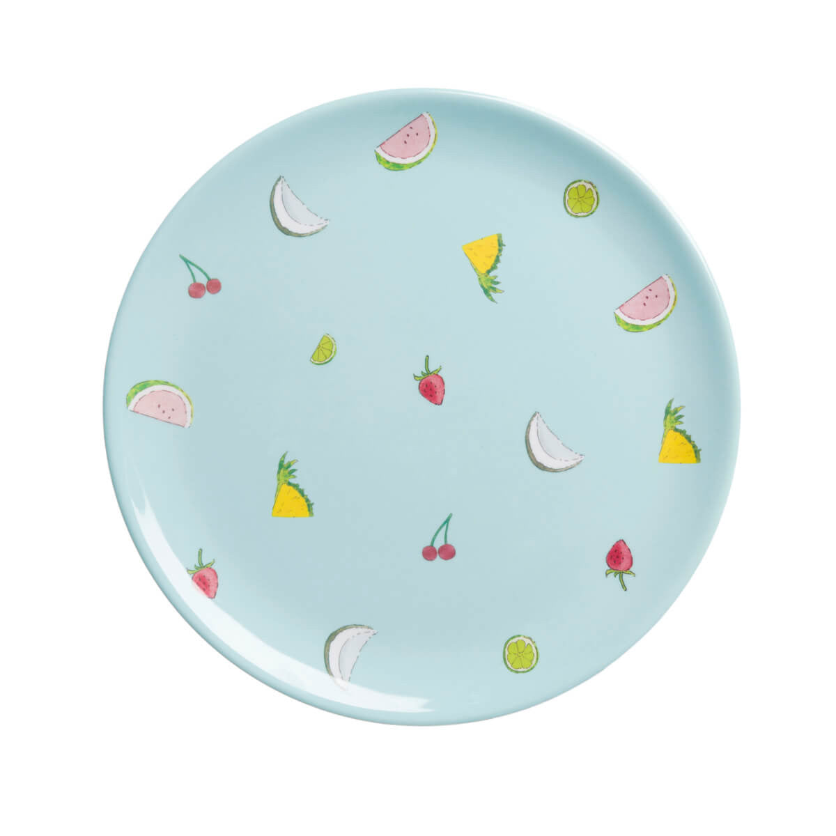 Cocktails Melamine Dinner Plate by Sophie Allport.