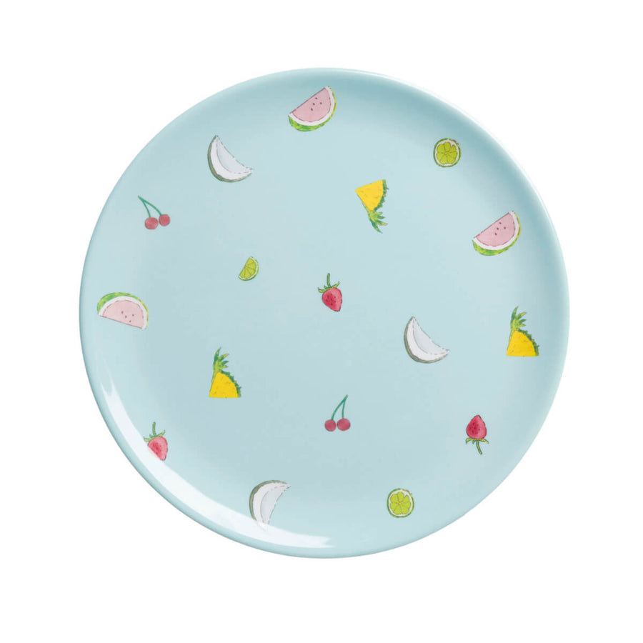 Cocktails Melamine Dinner Plate by Sophie Allport.