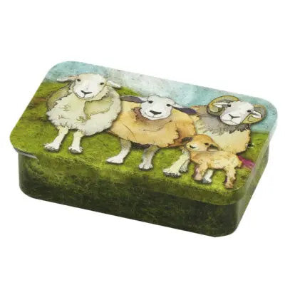 Felted Sheep Mini Slider Tin by Emma Ball