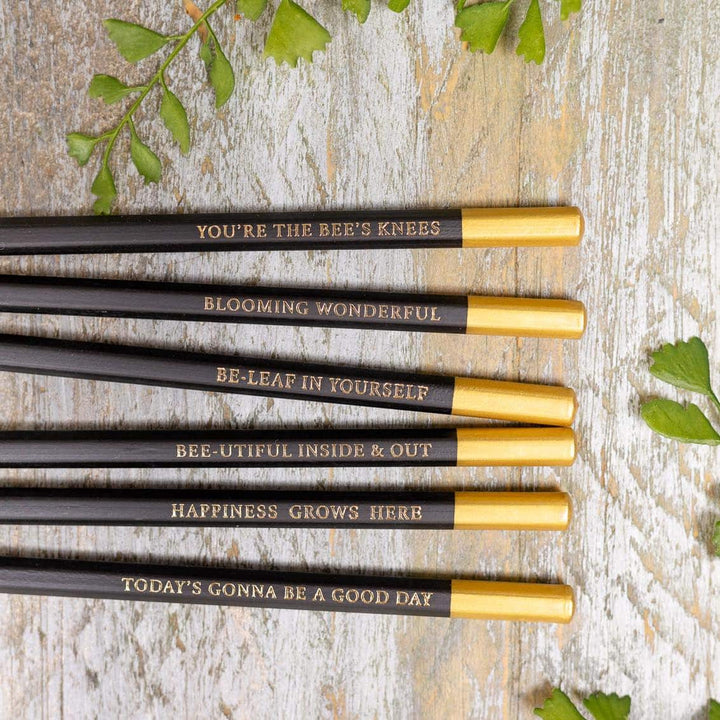 Hydrangea Set of 6 Pencils by Toasted Crumpet.
