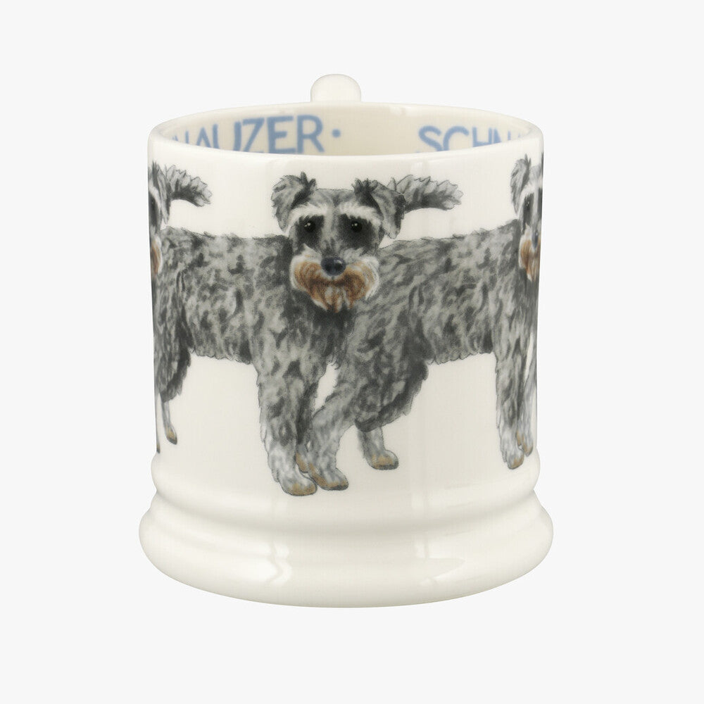 Emma Bridgewater Schnauzer Half Pint Mug. Handmade in England.