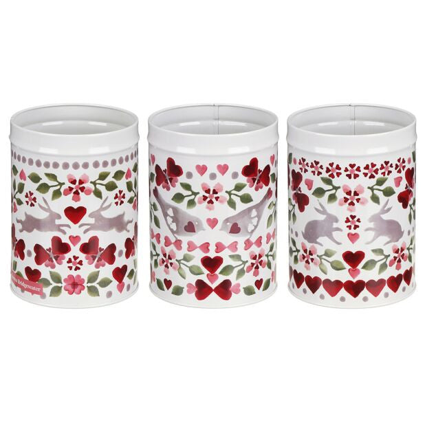 Emma Bridgewater Lovebirds Set of 3 Round Caddies