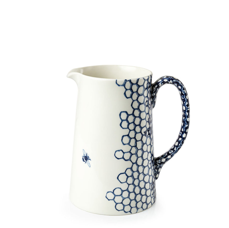 Burleigh Ink Blue Pollen Large Tankard Jug