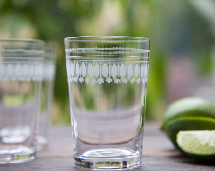 Tumbler with Ovals Design by The Vintage List.