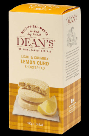 Dean's Light & Crumbly Lemon Curd Shortbread Rounds 160g