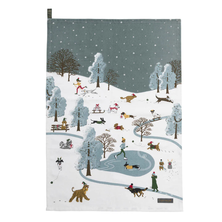 Sophie Allport Christmas Dogs Set of 2 Tea Towels