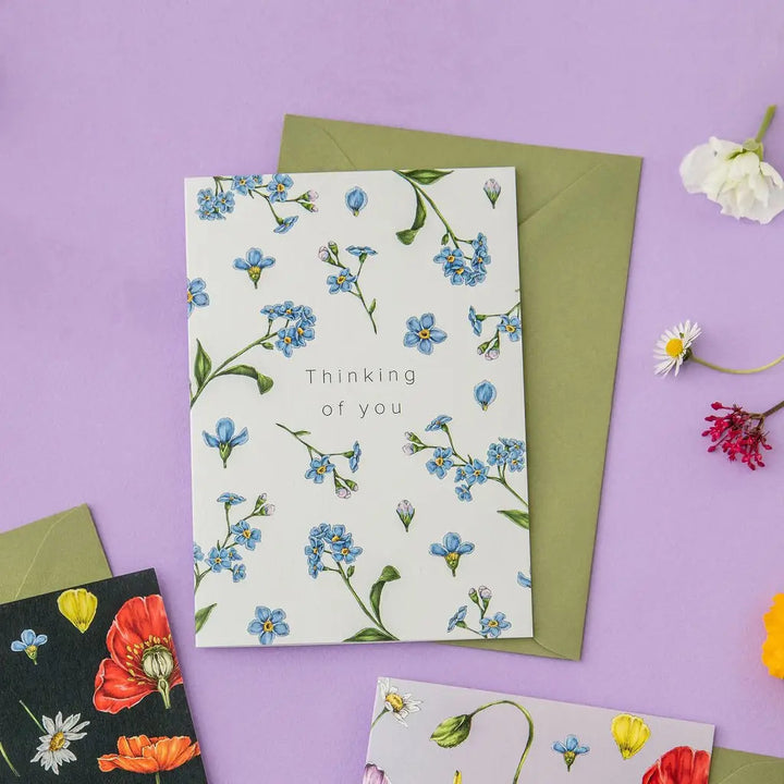 Champ de Fleur "Thinking of You" Greeting Card