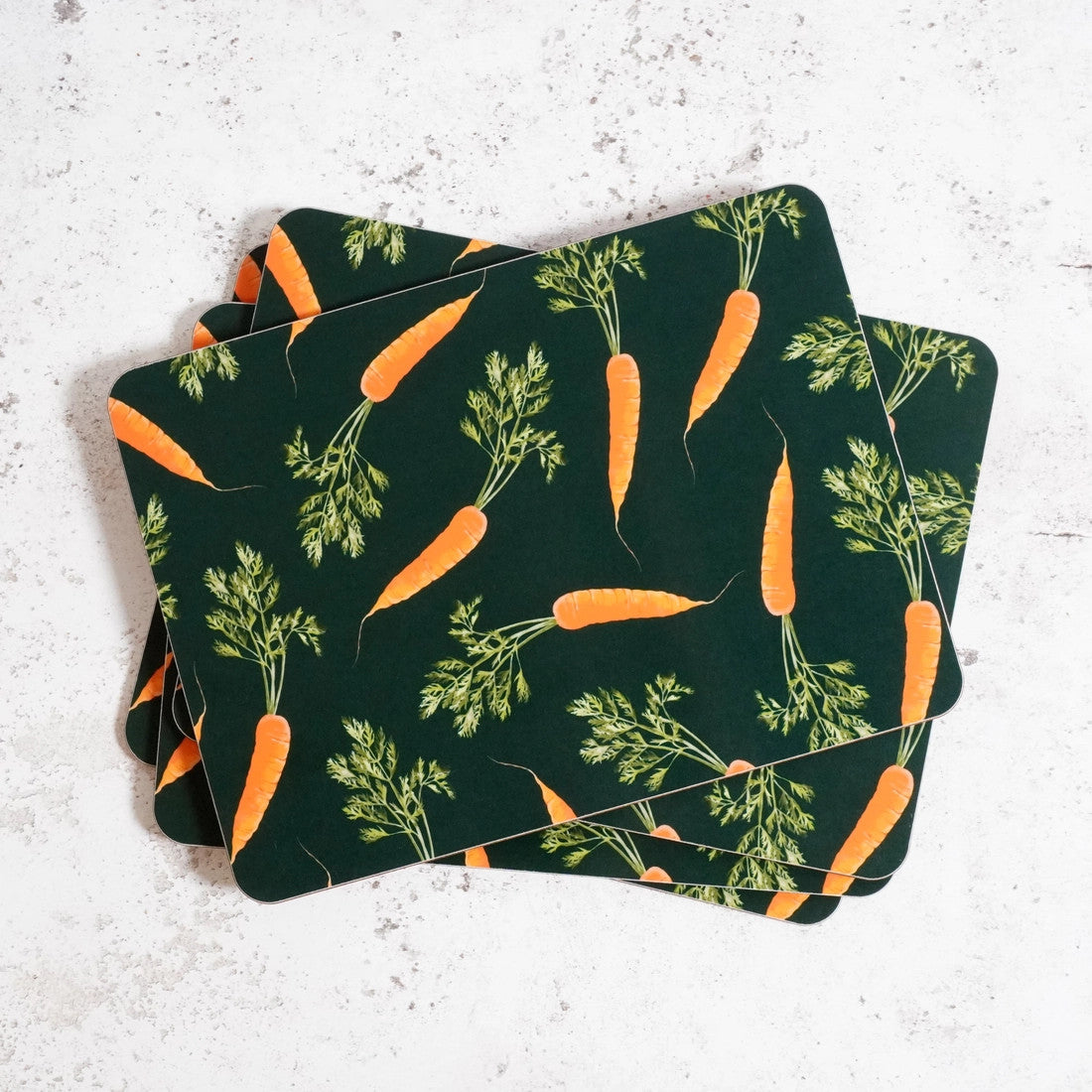 Carrot Placemat by Corinne Alexander. Made in England.