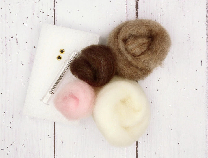 Baby Bunny Needle Felting Kit from The Crafty Kit Co. Made in Scotland