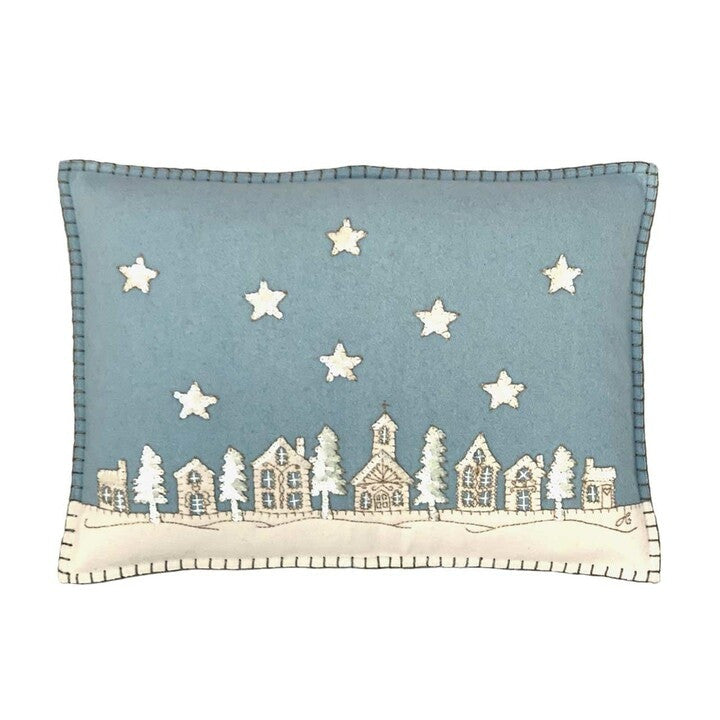 Jan Constantine Starry Night Pillow - Duck Egg Blue