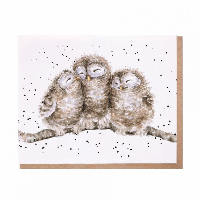"Owl Together" Owl Greetings card by Hannah Dale for Wrendale Designs