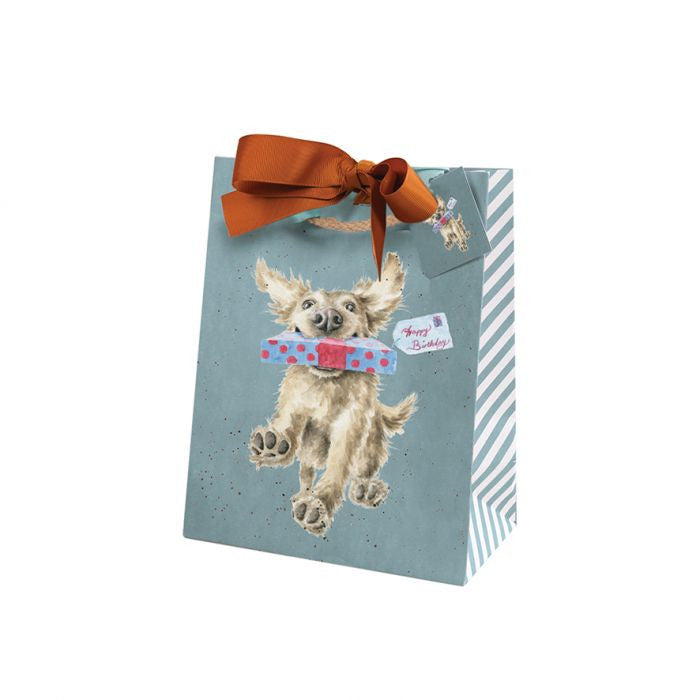 'Special Delivery' Golden Retriever Medium Gift Bag by Wrendale Designs