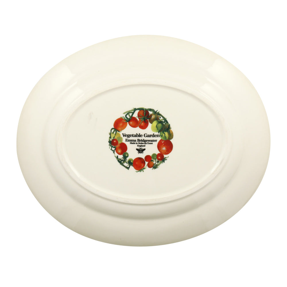 Vegetable Garden Tomatoes Oval platter- Handmade in England.