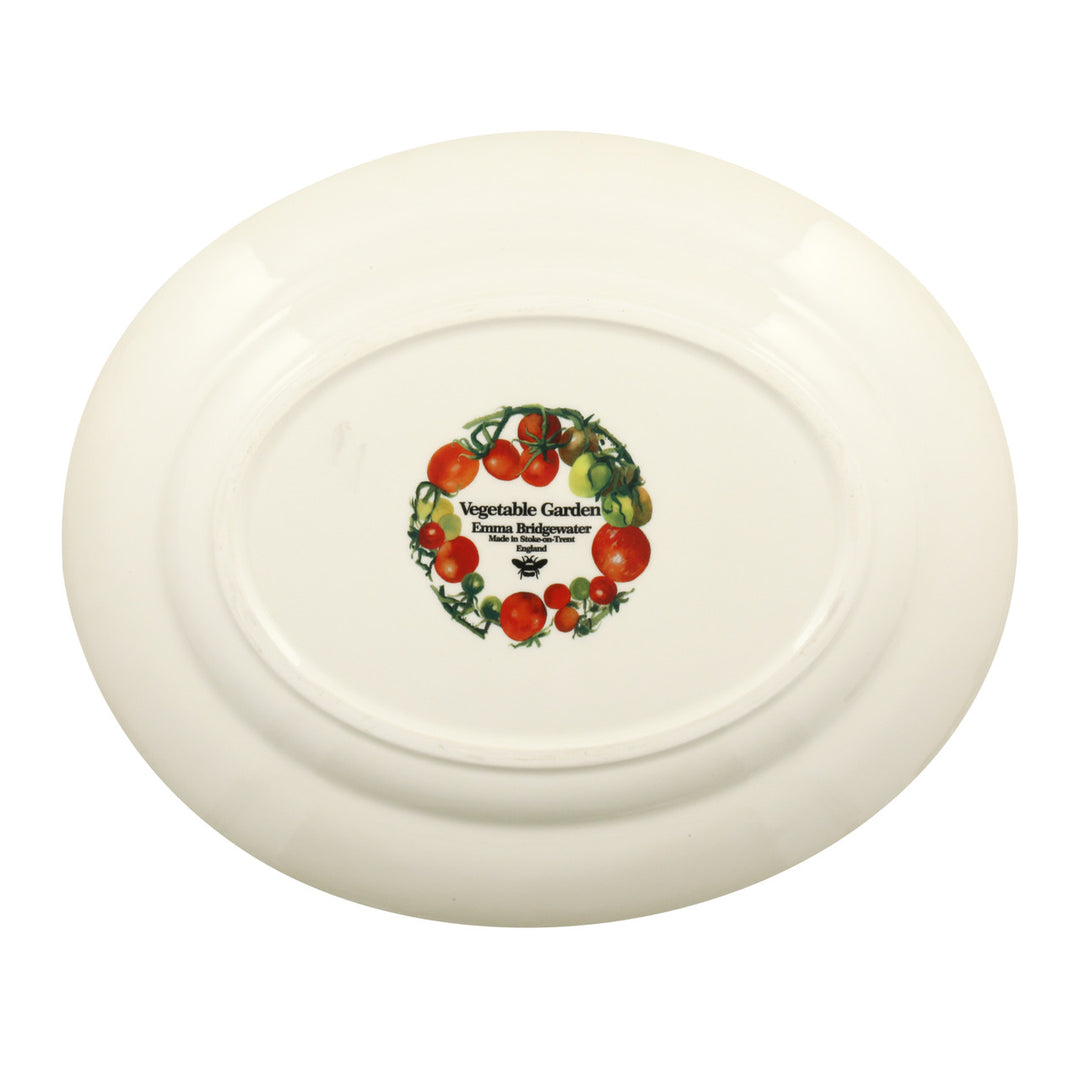 Vegetable Garden Tomatoes Oval platter- Handmade in England.