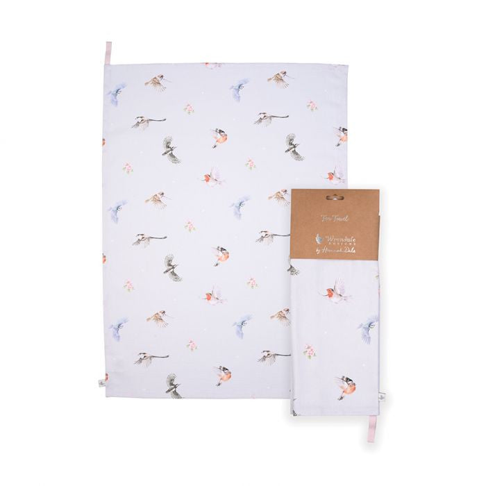 'Feathered Friends' Bird Tea Towel by Wrendale Designs