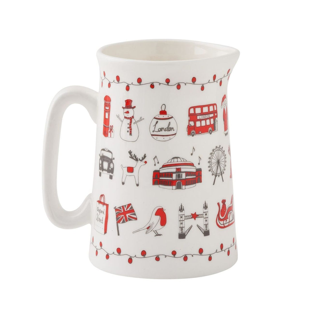 Bone china London Christmas half pint jug from Victoria Eggs.