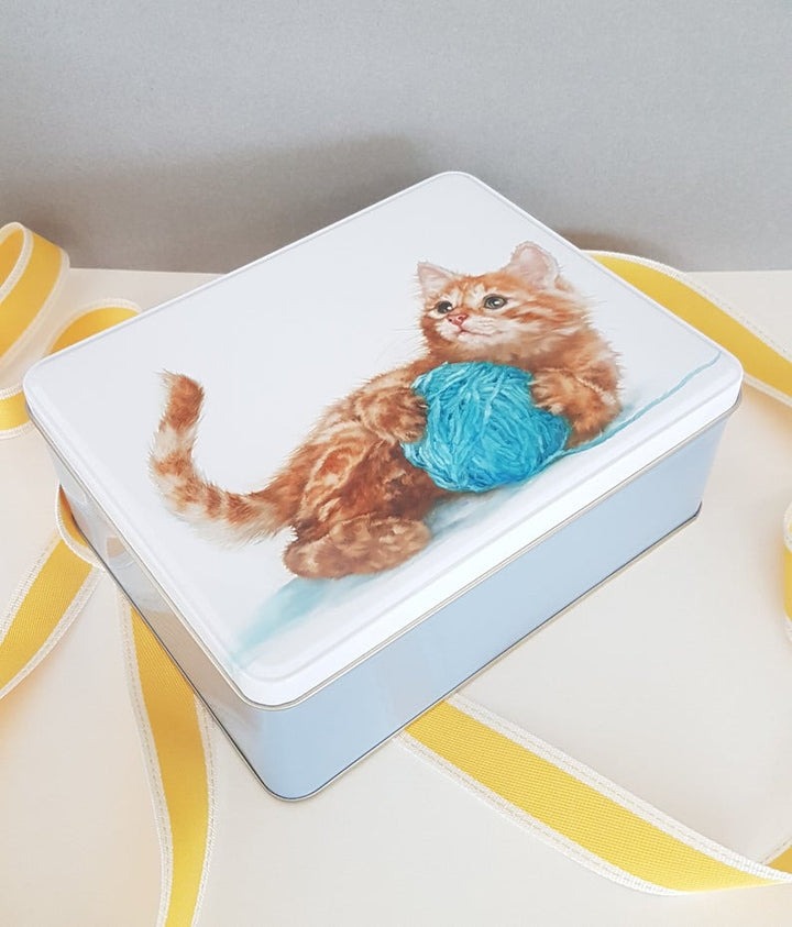 Jo Stockdale Best Friends Kitten Deep Rectangular Tin.