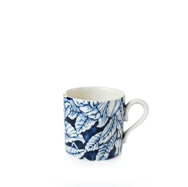 Burleigh Ink Blue Hibiscus Coffee Can Cup