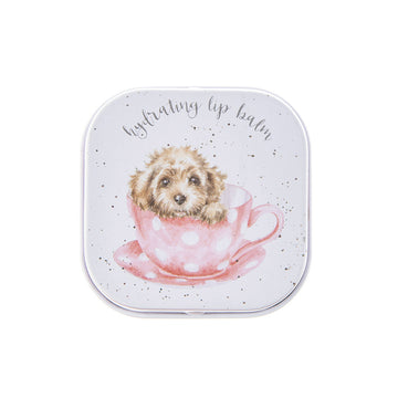 Mini Lip Balm Tin from Wrendale Designs. Made in the UK - Puppy Image