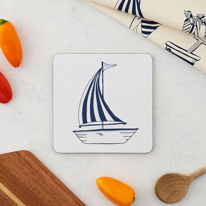 Melamine Sailing Boat Pot Stand from Victoria Eggs.
