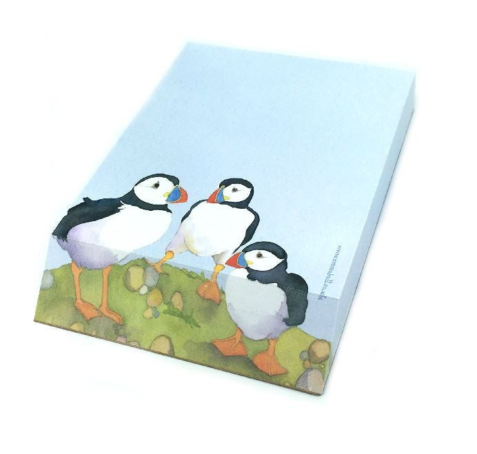 Puffin padblock/memo pad from British artist Emma Ball.