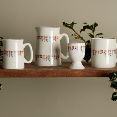 Christmas Stockings Coffee Bone China Mug by Jane Abbott