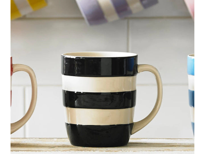 Cornishware 12 oz tapered mug - Black